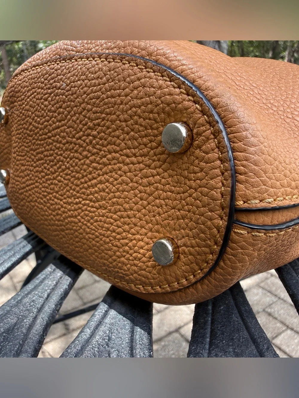 Kate Spade Zippy Convertible Crossbody Bag Warm Gingerbread Pebbled Leather